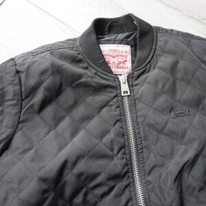 Quilted Zip-Front Jacket – Classic Bomber Style - Extra Small